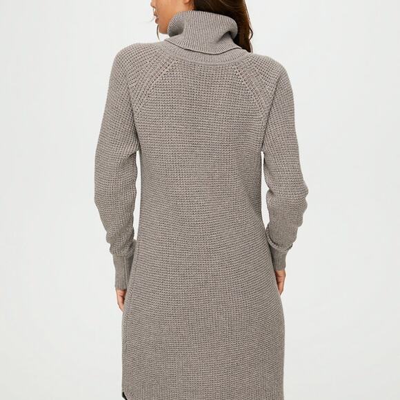 Wilfred Free Bianca Sweater Dress – Oatmeal – 100% Merino Wool – Size M - Picture 4 of 7
